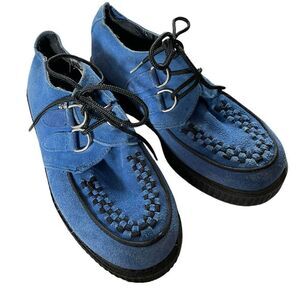 tuk T.U.K. shoes unisex blue suede sneakers oxford loafers